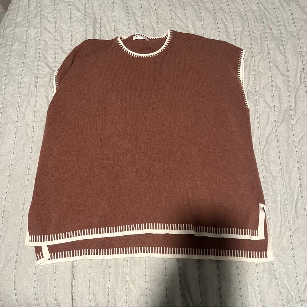 Women’s Brown Sweater Vest